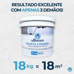 Manta Líquida Impermeabilizante Branca 18kg - uBeton