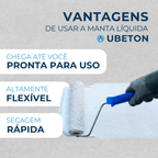 Manta Líquida Impermeabilizante Branca 5kg - uBeton