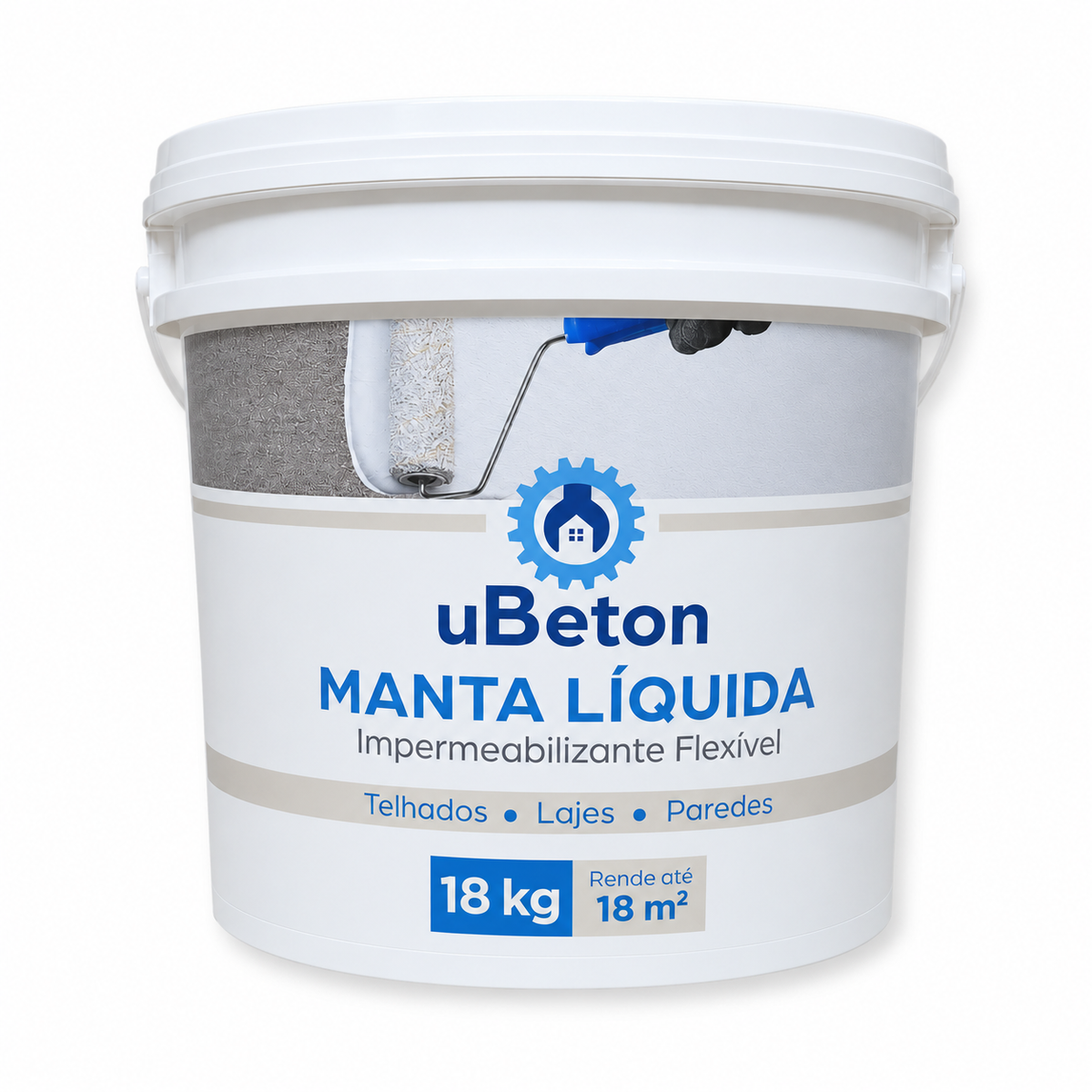 Manta Líquida Impermeabilizante Branca 18kg - uBeton