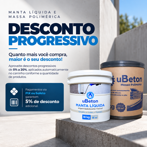 Manta Líquida Impermeabilizante Branca 18kg - uBeton