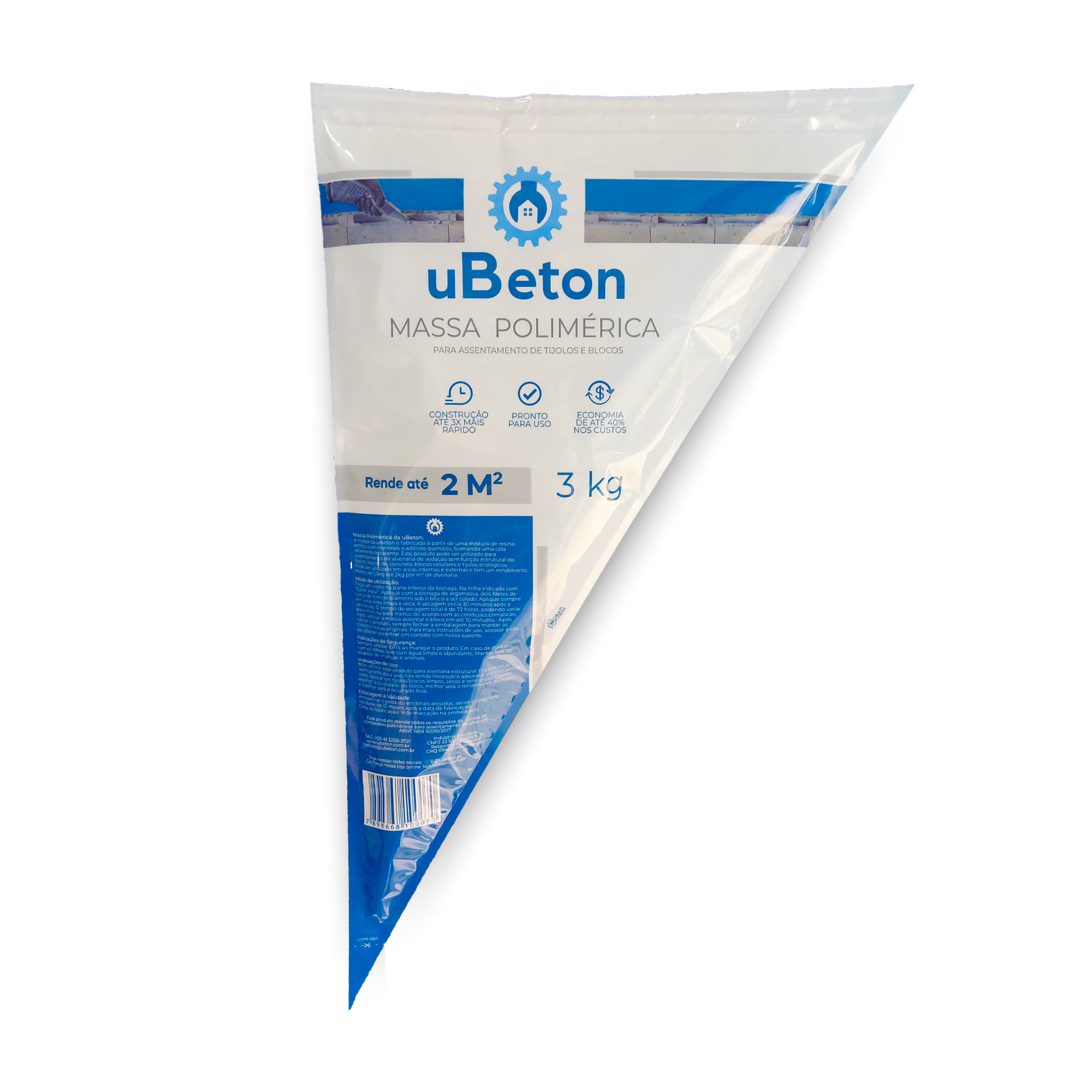 Massa Polimérica Bisnaga 3kg - uBeton