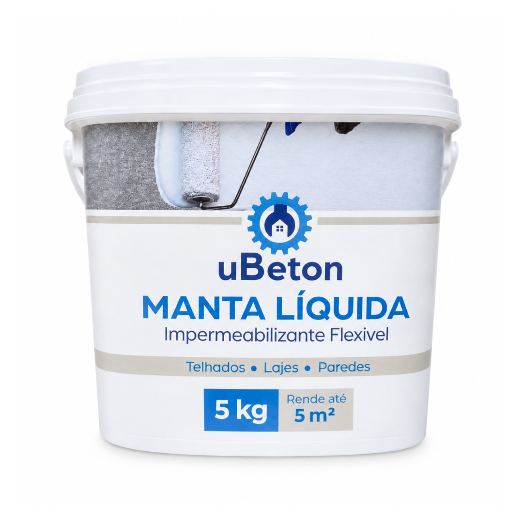 Manta Líquida Impermeabilizante Branca 5kg - uBeton